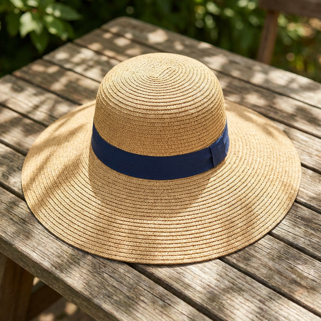 Natural Straw Fedora Hat